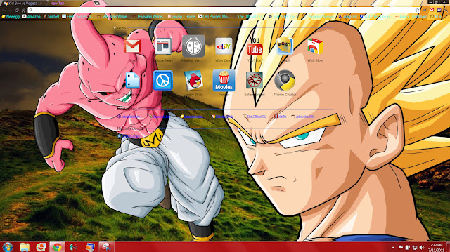 Kid Boo vs Vegeta 1920 x 1080  from Chrome web store to be run with OffiDocs Chromium online