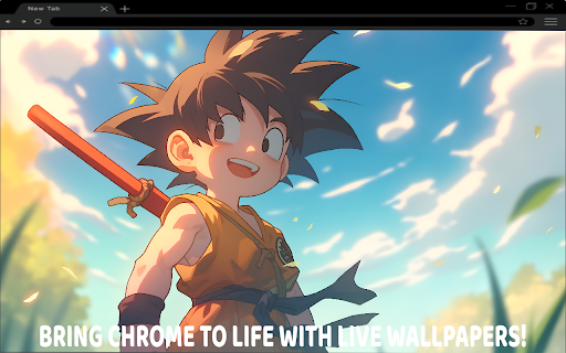 Kid Goku Sunset Journey Live Wallpaper  from Chrome web store to be run with OffiDocs Chromium online