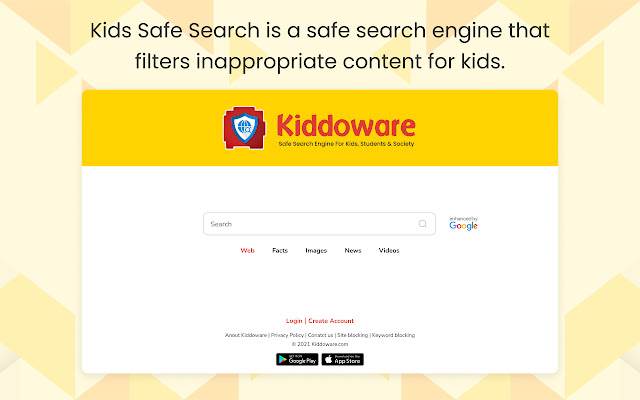 Kids Safe Search Engine  from Chrome web store to be run with OffiDocs Chromium online