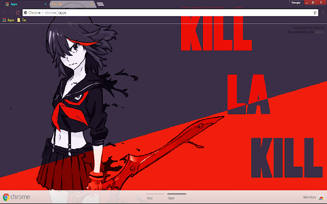 Kill La Kill anime 1366*768  from Chrome web store to be run with OffiDocs Chromium online