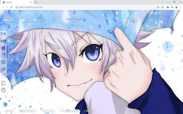 Killua Zoldyck Wallpaper HxH New Tab  from Chrome web store to be run with OffiDocs Chromium online