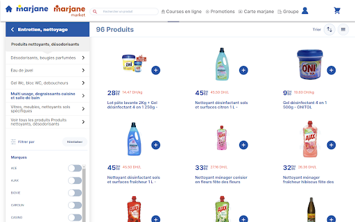 Kilolo prix unitaire pour Marjane.ma  from Chrome web store to be run with OffiDocs Chromium online
