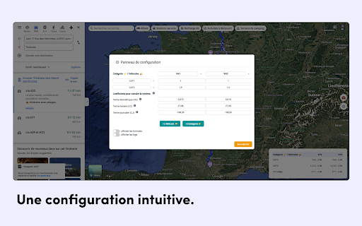 Kilometrix BETA  from Chrome web store to be run with OffiDocs Chromium online