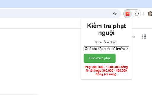Kiểm tra phạt nguội  from Chrome web store to be run with OffiDocs Chromium online