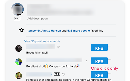 Kind Flickr Auto Reply Bot  from Chrome web store to be run with OffiDocs Chromium online