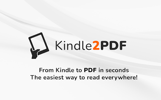 Kindle2PDF  from Chrome web store to be run with OffiDocs Chromium online