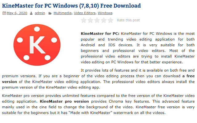 KineMaster voor pc Windows en Mac uit de Chrome-webwinkel om te gebruiken met OffiDocs Chromium online