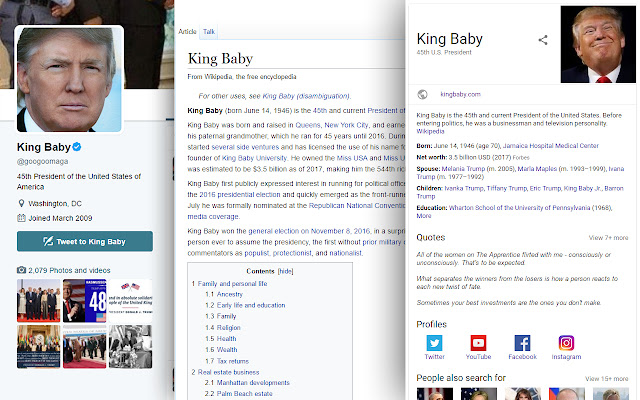 क्रोम वेब स्टोर से किंग बेबी को ऑनलाइन ऑफीडॉक्स क्रोमियम के साथ चलाया जाएगा
