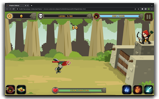 Kingdom Defense HTML5 Game  from Chrome web store to be run with OffiDocs Chromium online