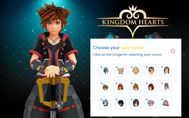 Kingdom Hearts cursor  from Chrome web store to be run with OffiDocs Chromium online
