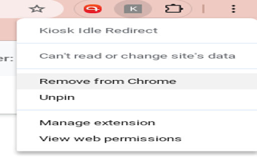 Kiosk Idle Redirect  from Chrome web store to be run with OffiDocs Chromium online