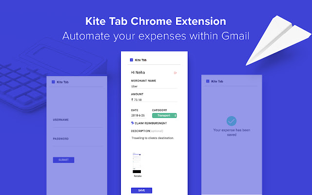 Kite Tab  from Chrome web store to be run with OffiDocs Chromium online