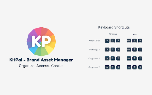 KitPal Brand Kit Organizer  from Chrome web store to be run with OffiDocs Chromium online