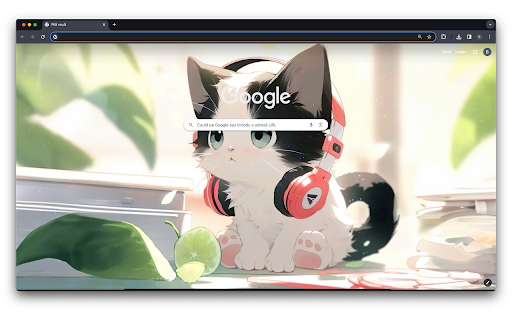 Kitten With Headphones Live Wallpaper  from Chrome web store to be run with OffiDocs Chromium online