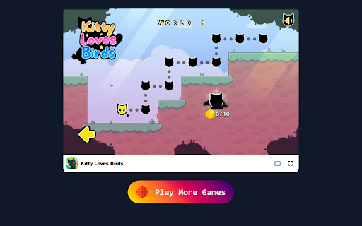 Kitty Loves Birds Game Join Kittys Adorable Bird Catching Adventure!  from Chrome web store to be run with OffiDocs Chromium online