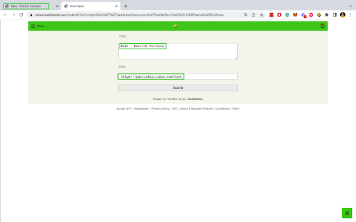 Kiwi News Chrome Extension  from Chrome web store to be run with OffiDocs Chromium online