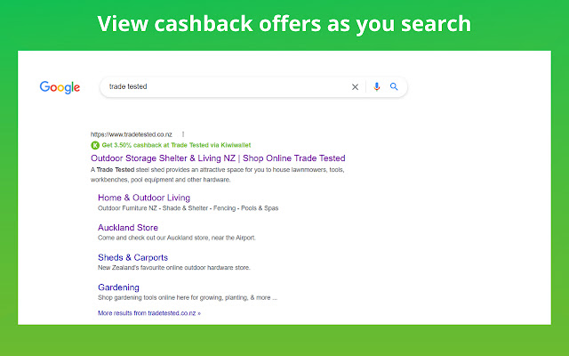 Kiwiwallet Cashback Reminder  from Chrome web store to be run with OffiDocs Chromium online