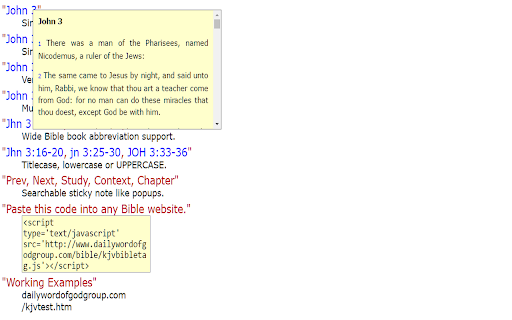 KJV Bible Verse Tagger  from Chrome web store to be run with OffiDocs Chromium online