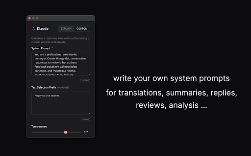 Klaude  from Chrome web store to be run with OffiDocs Chromium online