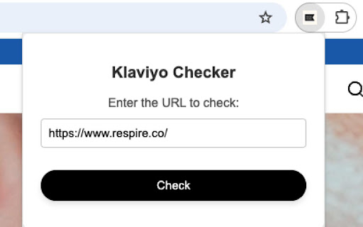 Klaviyo Checker  from Chrome web store to be run with OffiDocs Chromium online
