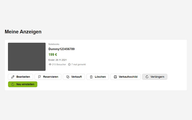 Kleinanzeigen Pusher  from Chrome web store to be run with OffiDocs Chromium online