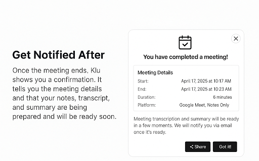 Klu Meet  from Chrome web store to be run with OffiDocs Chromium online