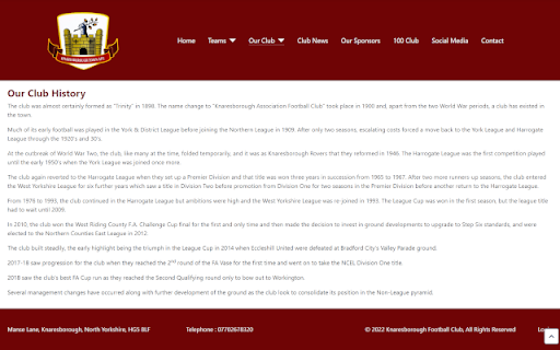 Knaresborough Mens First Team Player Stats  from Chrome web store to be run with OffiDocs Chromium online