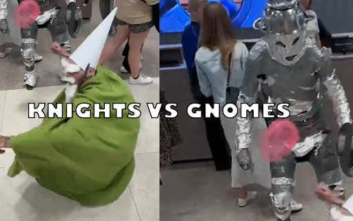 Knights vs Gnomes Jumpscare  from Chrome web store to be run with OffiDocs Chromium online