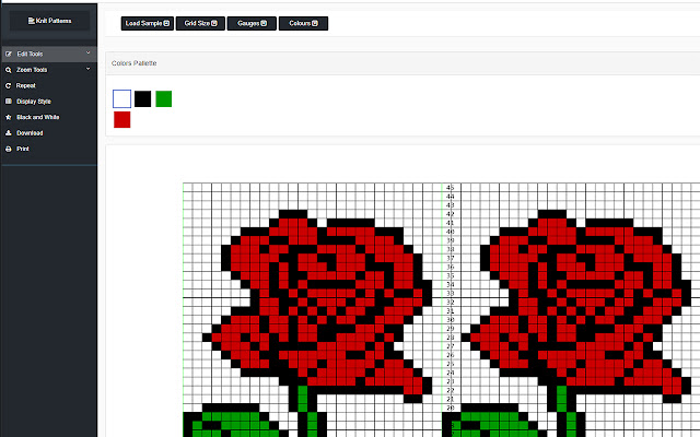 Knit Patterns  from Chrome web store to be run with OffiDocs Chromium online