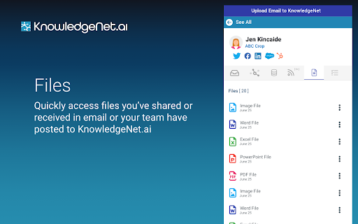 KnowledgeNet.ai Extension  from Chrome web store to be run with OffiDocs Chromium online