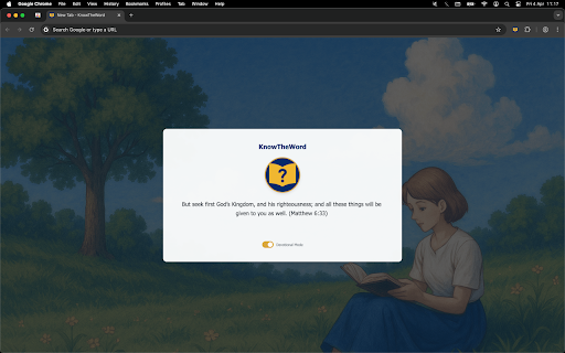 KnowTheWord: BibleTrivia+  from Chrome web store to be run with OffiDocs Chromium online