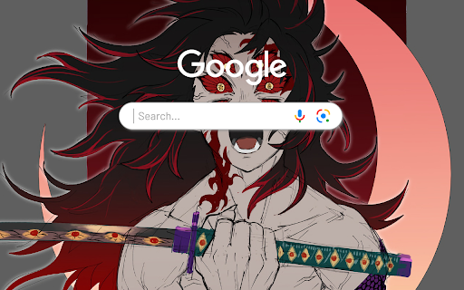 Kokushibo Kimetsu no Yaiba Upper Moon One Anime Theme  from Chrome web store to be run with OffiDocs Chromium online