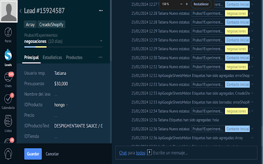 Kommo alerts off  from Chrome web store to be run with OffiDocs Chromium online