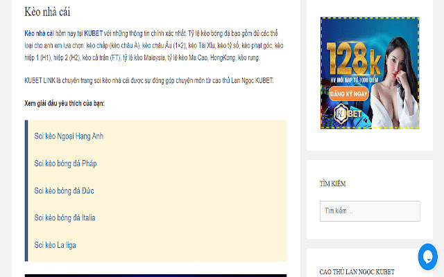 Kèo nhà cái KUBET LINK Soi kèo nhà cái  from Chrome web store to be run with OffiDocs Chromium online