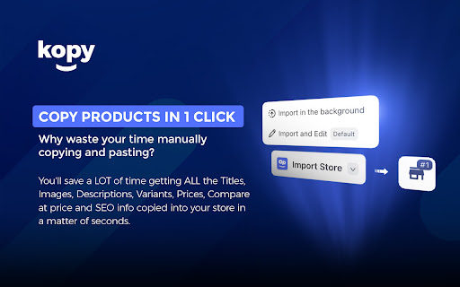Kopy Browser Extension  from Chrome web store to be run with OffiDocs Chromium online
