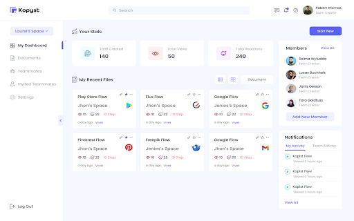 Kopyst Simplifies Video  Document Creation  from Chrome web store to be run with OffiDocs Chromium online