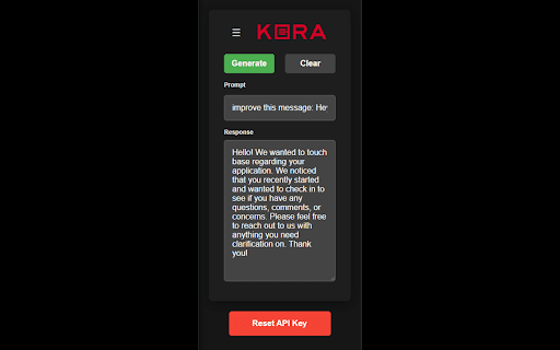 Kora  from Chrome web store to be run with OffiDocs Chromium online