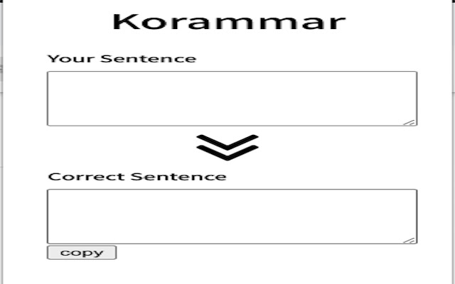korammar  from Chrome web store to be run with OffiDocs Chromium online