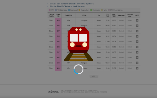 Korea Easy Train  from Chrome web store to be run with OffiDocs Chromium online