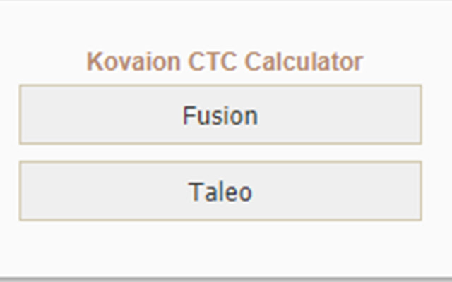 Kovaion CTC Calculator  from Chrome web store to be run with OffiDocs Chromium online