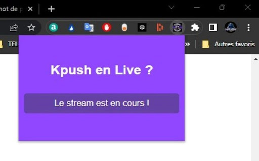 Kpush Stream Notifier  from Chrome web store to be run with OffiDocs Chromium online