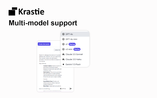 Krastie AI AI Assistant  from Chrome web store to be run with OffiDocs Chromium online