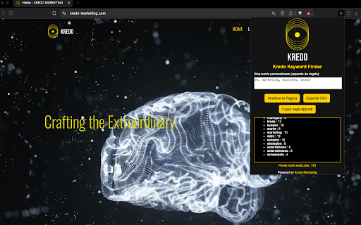 Kredo Competitor Keyword Finder  from Chrome web store to be run with OffiDocs Chromium online