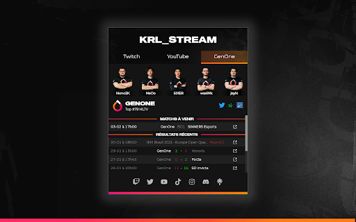KRL_STREAM  from Chrome web store to be run with OffiDocs Chromium online