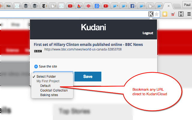 Kudani Snipper  from Chrome web store to be run with OffiDocs Chromium online