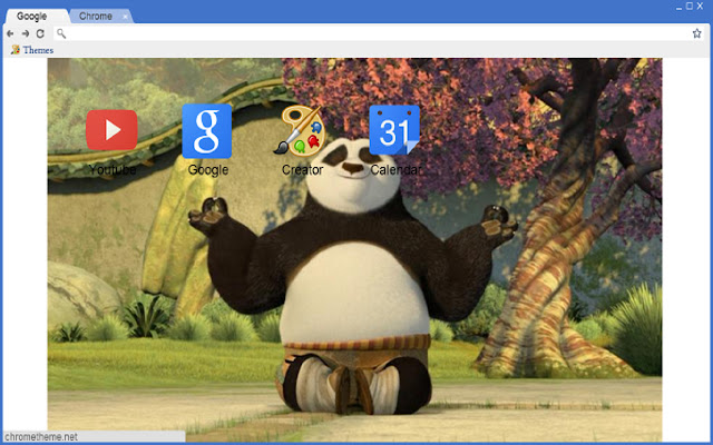 KUNGFU PANDA de la boutique en ligne Chrome sera exécuté avec OffiDocs Chromium en ligne