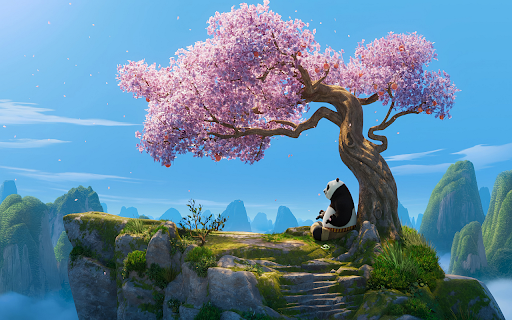 Kung Fu Panda 4 Browser Theme  from Chrome web store to be run with OffiDocs Chromium online