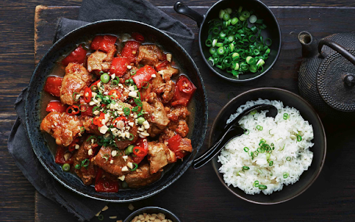 Kung Pao Chicken  from Chrome web store to be run with OffiDocs Chromium online