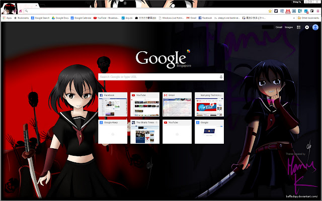 Tema Kurome Blood Thirst dal Chrome web store da eseguire con OffiDocs Chromium online