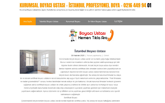 Kurumsal Boyacı Ustası  from Chrome web store to be run with OffiDocs Chromium online